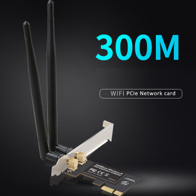 JV-TARJETA PCI EXPRESS LAN WIRELESS 300 MBPS 2 ANTENAS 5 DBI