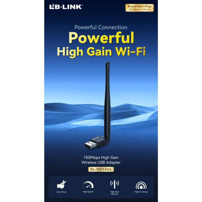 LB-USB WIRELESS WN155 ADAPTER 150Mbps ANTENA 5DBI