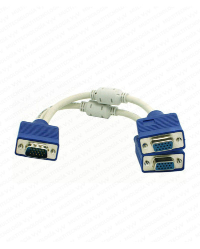 VC-CABLE SPLITER VGA DE 20CM COLOR BLANCO