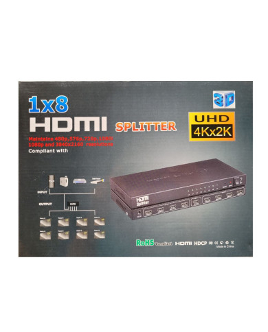 VC-SPLITER HDMI 8 PTOS 4Kx2K-3D