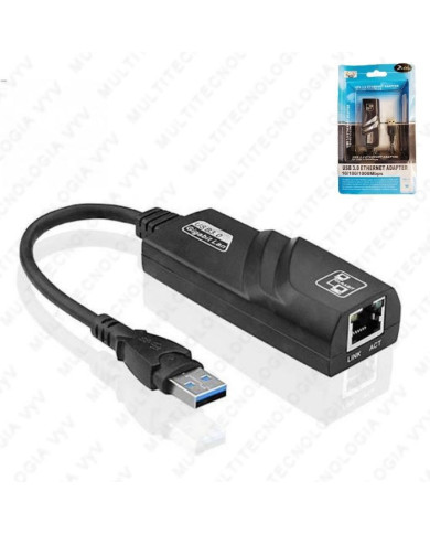 VC-ADAPTADOR USB 3.0 A RJ45 DELTA GIGABIT 10-100-1000 MOD. V1