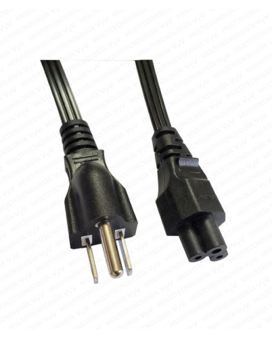 VC-CABLE DE PODER DE TREBOL PLANO DE 1.5 M TRES HILOS DELTA