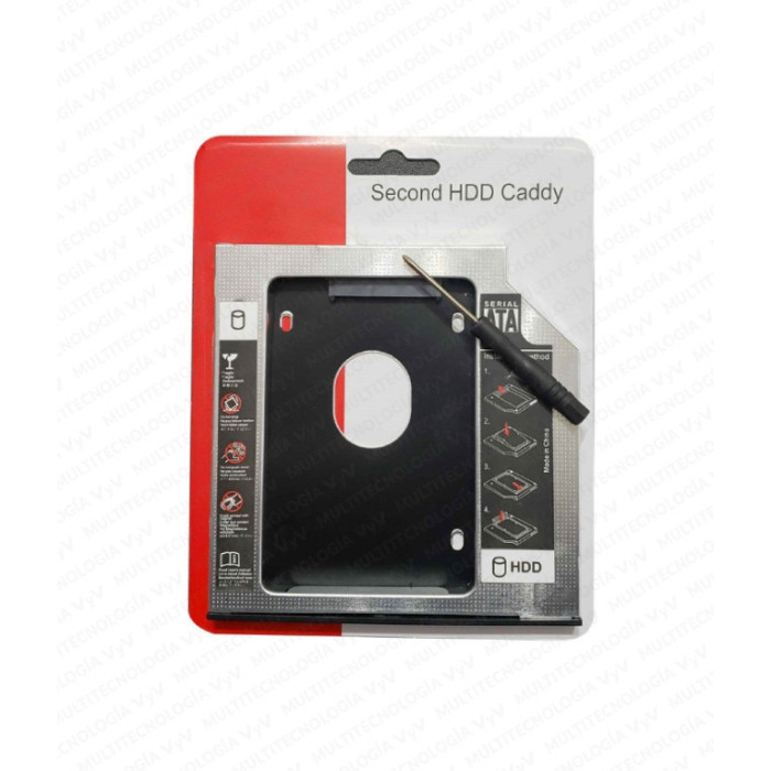 VC-LECTOR PARA SEGUNDO DISCO DURO SATA HDD SSD CADDY DELTA