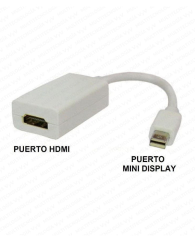 VC-CABLE CONVERTIDOR MINI DISPLAY A HDMI HEMBRA L-20CM DELTA