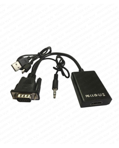 VC-CABLE CONVERTIDOR VGA A HDMI DELTA