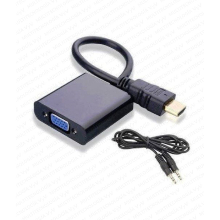 VC-CABLE CONVERTIDOR HDMI A VGA VIDEO Y AUDIO L-20CM DELTA
