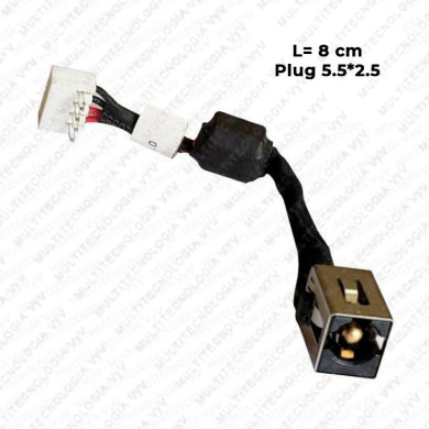 VC-PIN DE CARGA PARA TO P850 P/N DC30100IU00 L-8cm PLUG 5.5x2.5