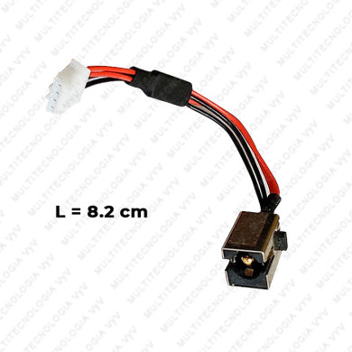 VC-PIN DE CARGA PARA TO SATELLITE U900 P/N DC30100LR00 L- 9.5cm PLUG 5.5x2.5