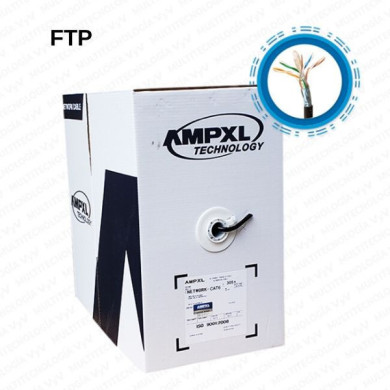 AM-AMPXL CABLE FTP EXTERIOR BLINDADO CAT6 CCA 305M 23 AWG-NEGRO