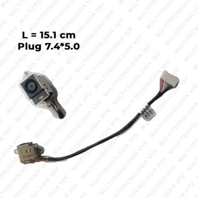 VC-PIN DE CARGA PARA HP PAVILION DV6 P/N 50.4RN09.001 L-15cm PLUG 7.4x5.0