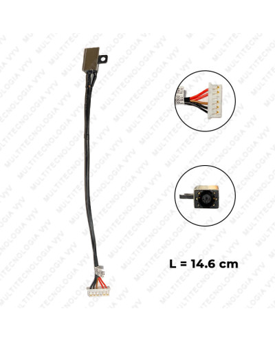 VC-PIN DE CARGA PARA AC ASPIRE V5-571 VA41 P/N 504TU04.032 L-11.5 cm PLUG 5.5x1.7