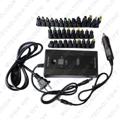 AU-CARGADOR UNIVERSAL 100W 34 PLUG - USB 5V LED