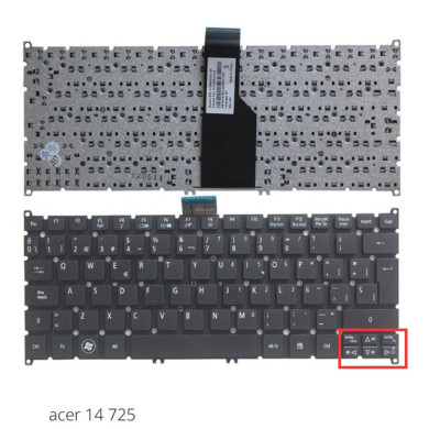 VC-TECLADO PARA ACER 14 725 756 V5-121 V5-171 S3 S5