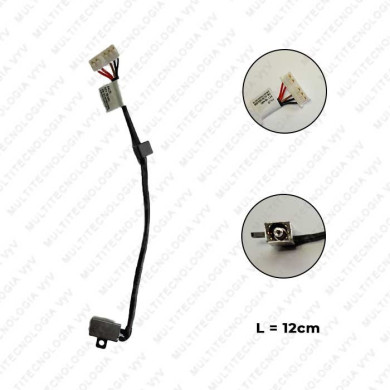 VC-PIN DE CARGA PARA DE INSPIRON 14 3459 No. PARTE DC30100UD00 L-12 cm PLUG 4.5x3.0