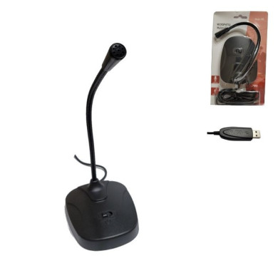 VC-MICROFONO MULTIMEDIA DE PEDESTAL PLUG USB MOD M6