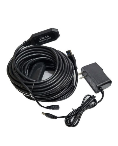 VC-EXTENSION USB 3.0 HEMBRA MACHO AMPLIFICADA +ADAPTADOR 5V 2A