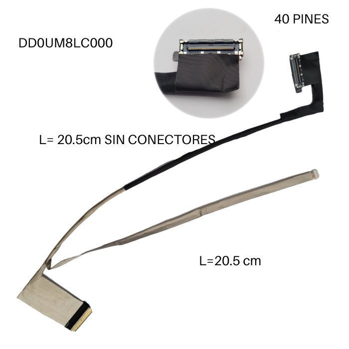 VC-FLEX DE VIDEO DELL 14R N4010 BUCKET P/N DD0UM8LC000
