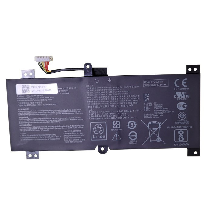 VC-BATERIA PARA ASUS C41N1713 15.4V 66WH