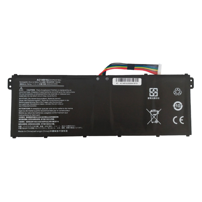 VC-BATERIA PARA ACER L14B18J AC14B18J 11.52V 3220mAh 37Wh