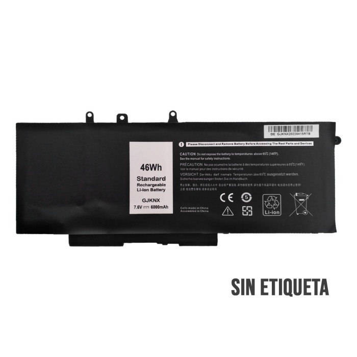 VC-BATERIA PARA DELL GJKNX 7.6V 6000mAh