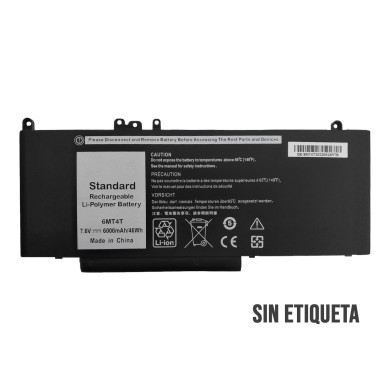 VC-BATERIA PARA DELL 6MT4T 7.6V 6000mAh 46Wh