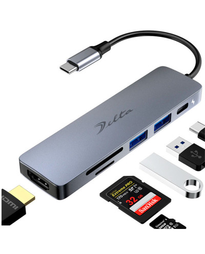 VC-HUB USB 3.0 MOD. AD-611S 4 PUERTOS (USB3.0*1+USB2.0*3)