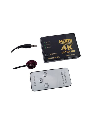 VC-SWITCH HDMI 3X1 3D 1080P + CONTROL REMOTO
