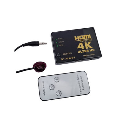 VC-SWITCH HDMI 3X1 3D 1080P + CONTROL REMOTO