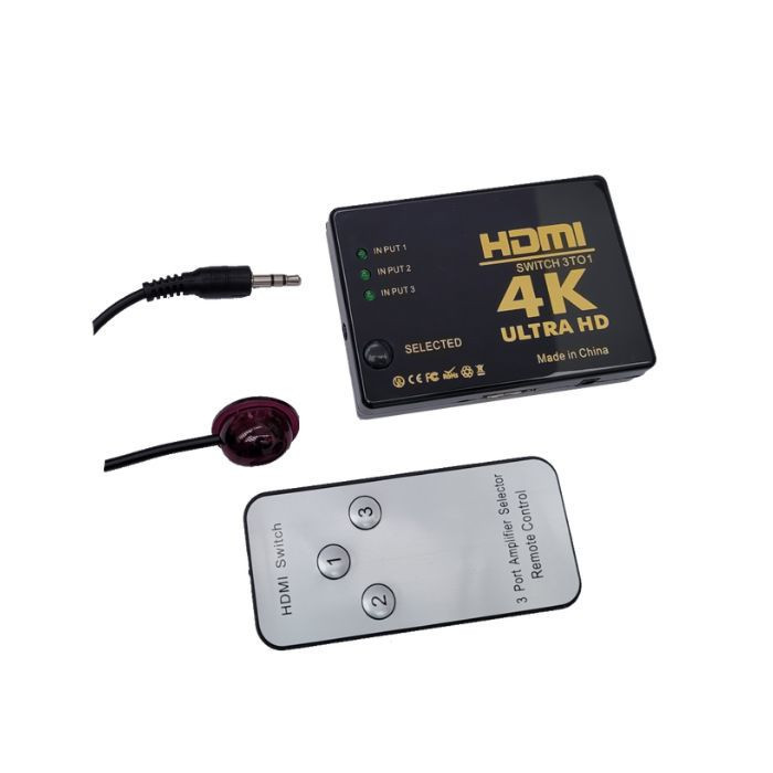 VC-SWITCH HDMI 3X1 3D 1080P + CONTROL REMOTO