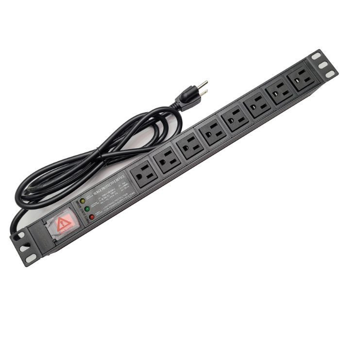 VC-REGLETA PARA RACK 8 TOMAS 15A