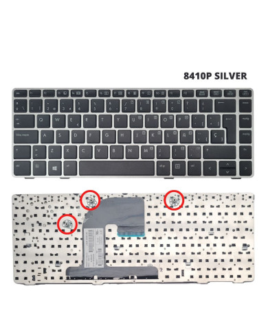 VC-TECLADO PARA HP 14 8410P SILVER