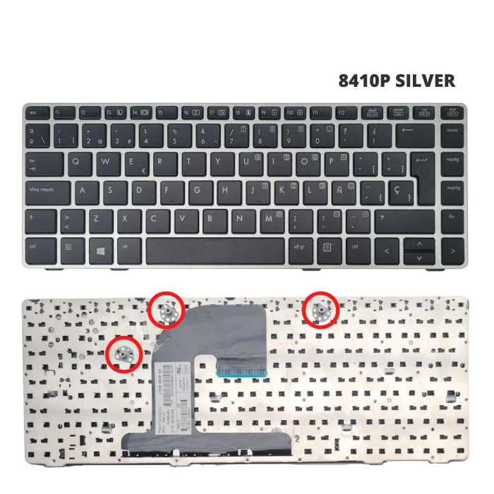 VC-TECLADO PARA HP 14 8410P SILVER