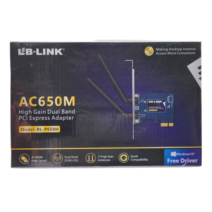 LB-TARJETA PCI EXPRESS LAN WIRELESS 650 Mbps 2 ANTENAS P650H