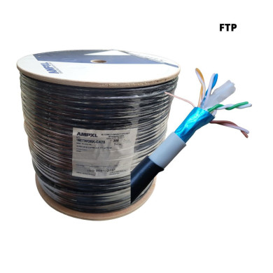 AM-AMPXL CABLE FTP EXTERIOR BOBINA CAT6 CCA 305m 23 AWG NEGRO