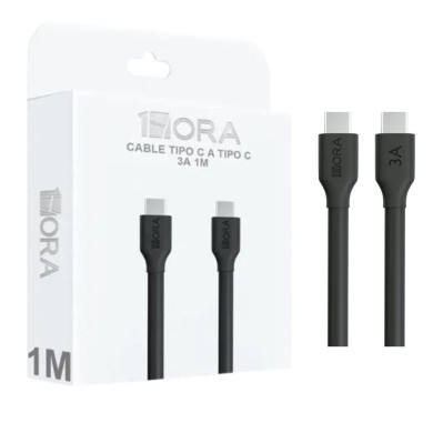 1H-CAB252N EXTENSION USB 3.1 TIPO C MACHO MACHO 3A L-1M NEGRO
