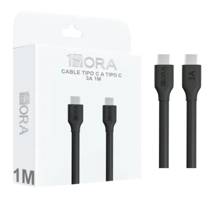 1H-CAB252N EXTENSION USB 3.1 TIPO C MACHO MACHO 3A L-1M NEGRO