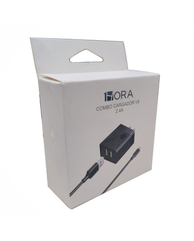 1H-GAR159R BANCO DE PODER 20000 mAh ROJO CUATRO CABLES USB / V8 / TIPO C / IPHONE