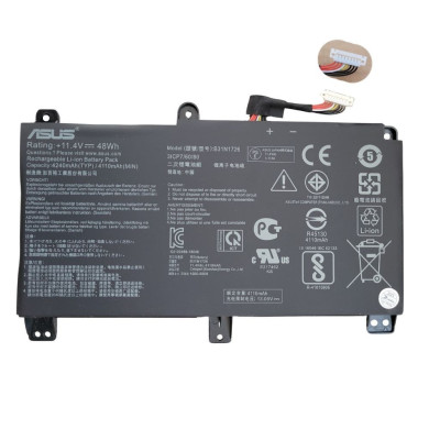 VC-BATERIA PARA ASUS B31N1726 11.4V 48Wh