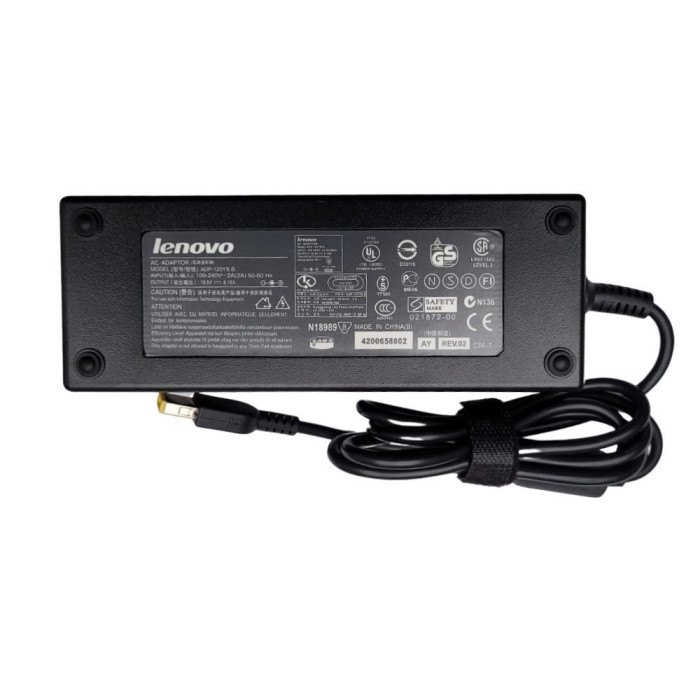 AU-CARGADOR PARA LENOVO 19.5V 6.15A PLUG RECTANGULAR