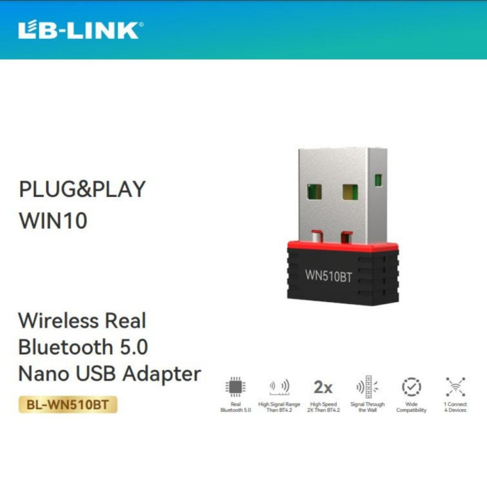 LB-ADAPTADOR BLUETOOTH 5.1 WN510BT