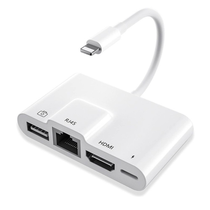 VC-HUB LIGHTNING A USB 2.0 + HDMI + RJ45