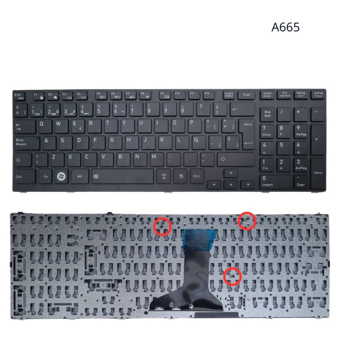 VC-TECLADO PARA TOSHIBA 15 A660 A665