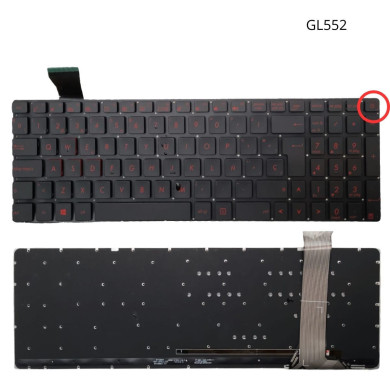 VC-TECLADO PARA ASUS 15 GL552  GL552J  GL552JX RETROILUMINADO