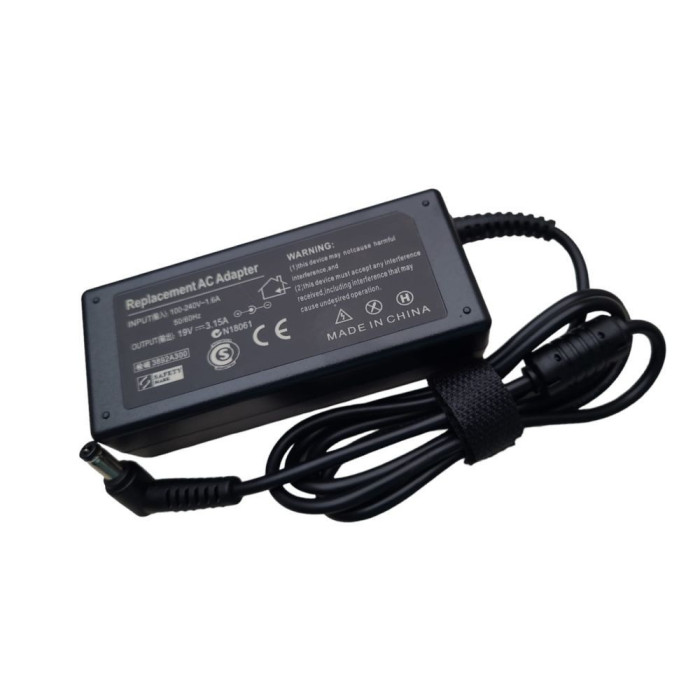 AU-CARGADOR PARA GATEWAY 19V 3.15A PLUG 5.5x2.5