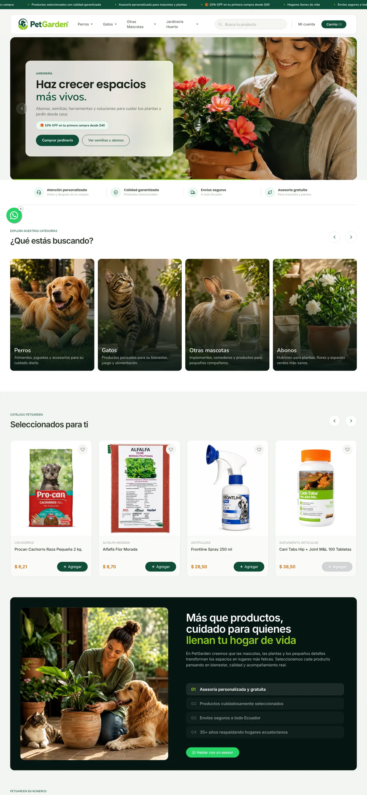 PetGarden en computador